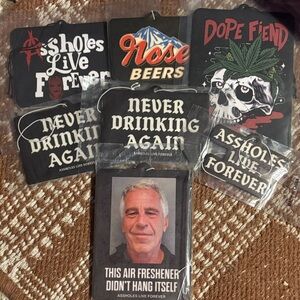 Assholes Live Forever Air Freshener Set 8- ORIGINAL ART LIMITED EDITION Scented